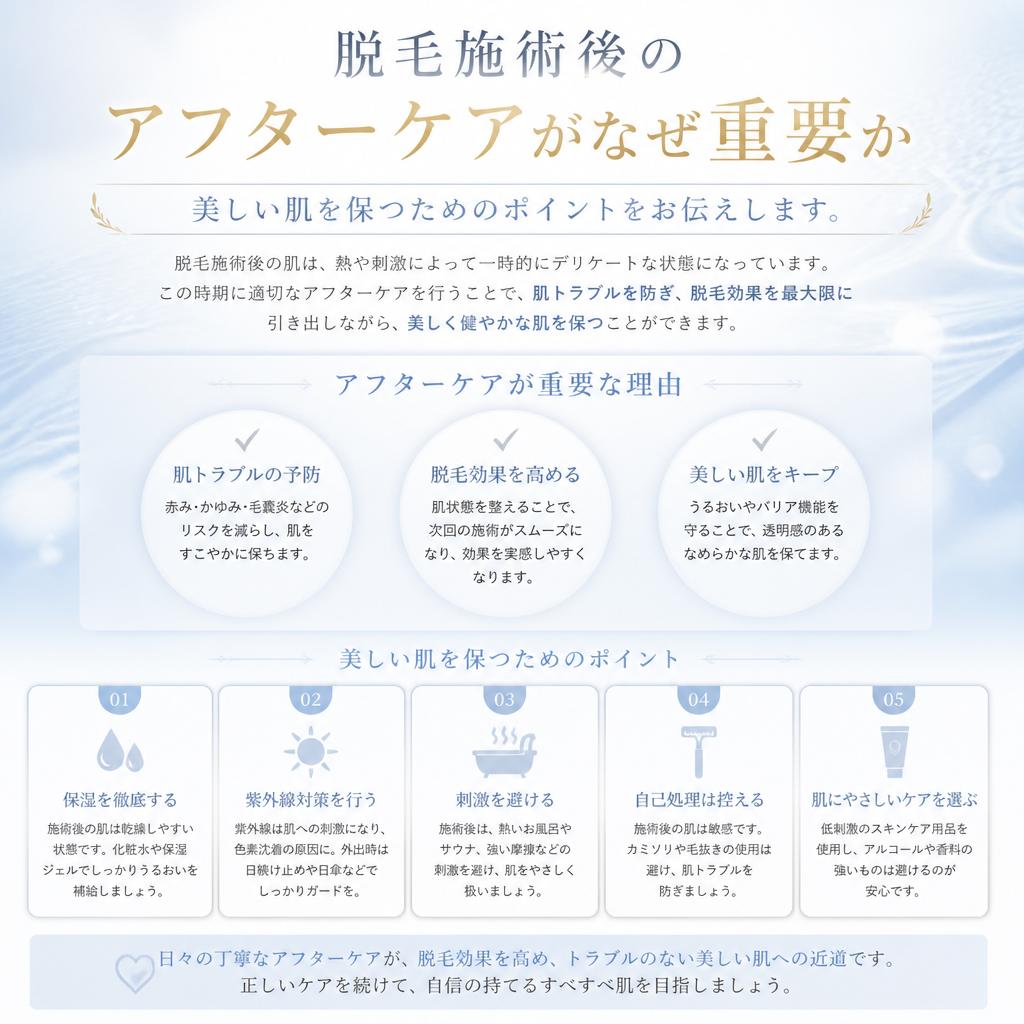 施術後のアフターケアの重要性