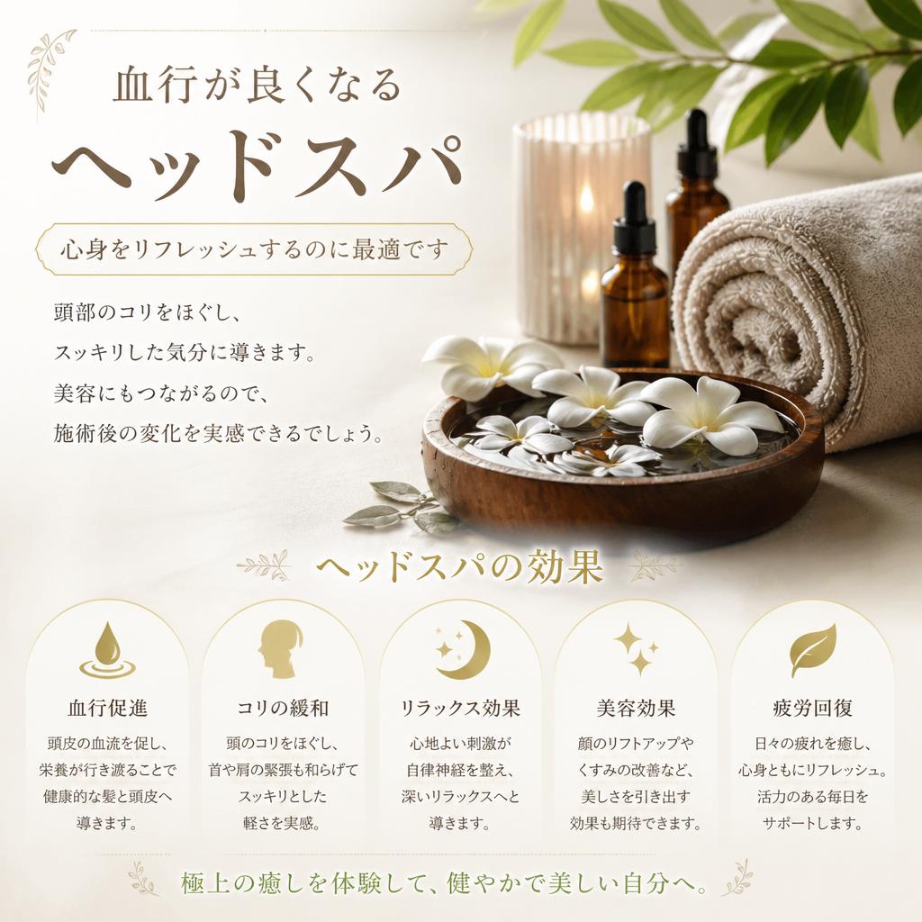 ヘッドスパによるリフレッシュ